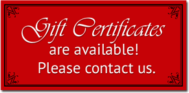 Gift Certificates are available here!